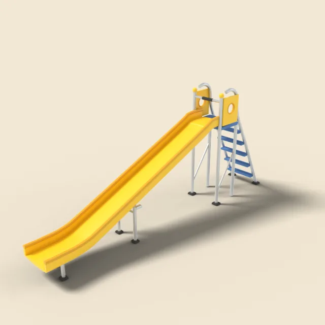 Straight slide in yellow