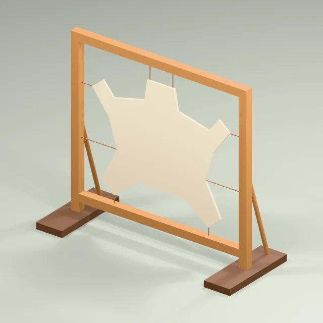 tensioned_hide_stretching_frame