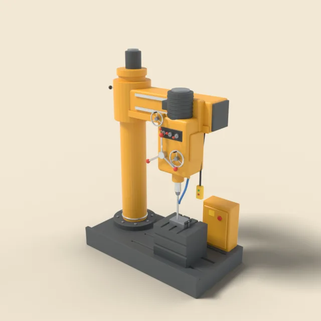 Radial arm drill press