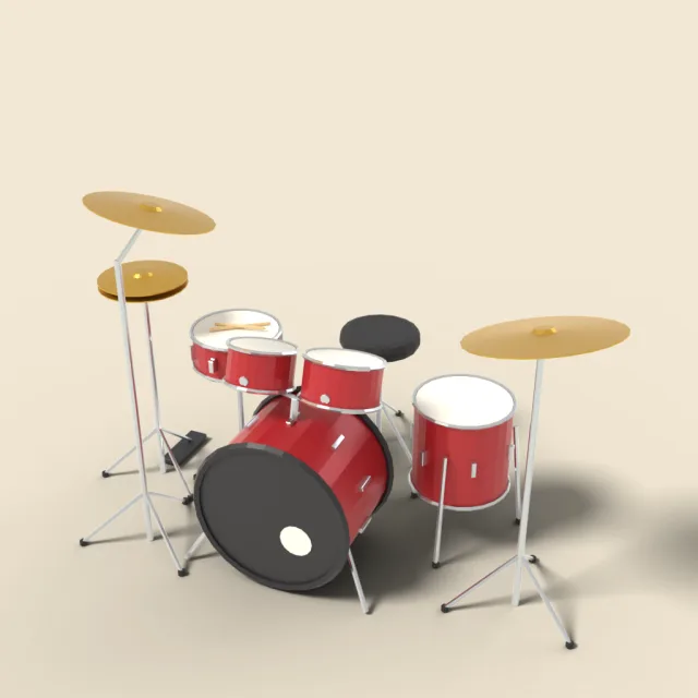 Five-piece drum kit