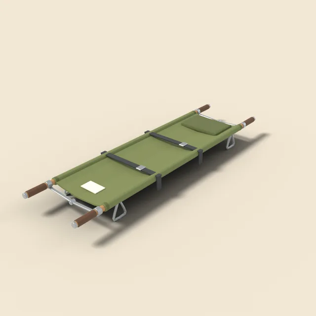 Folding canvas stretcher