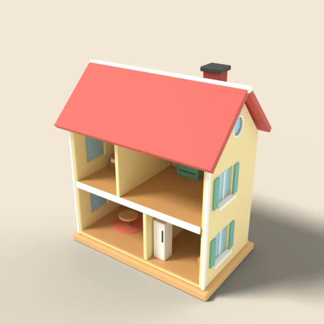 Dollhouse with open front