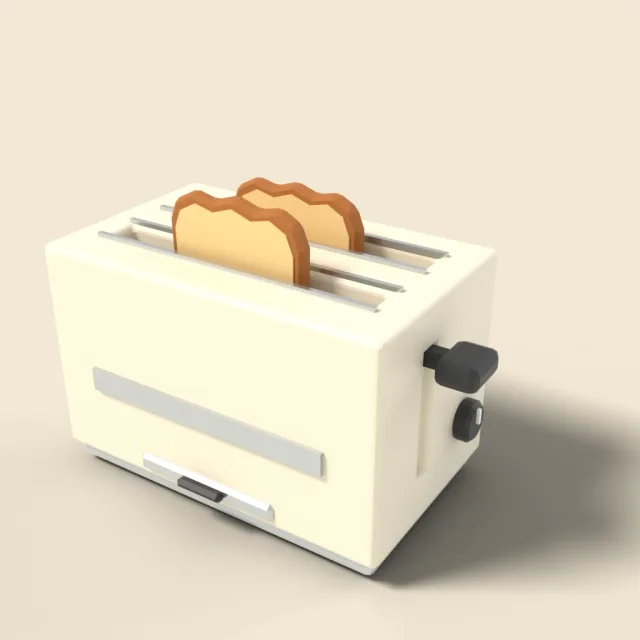 Toaster with two slots