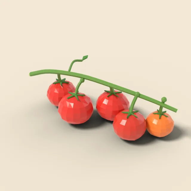 Tomato on the vine
