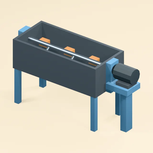 open_paddle_mixer_empty_trough_with_supported_horizontal_paddle_shaft