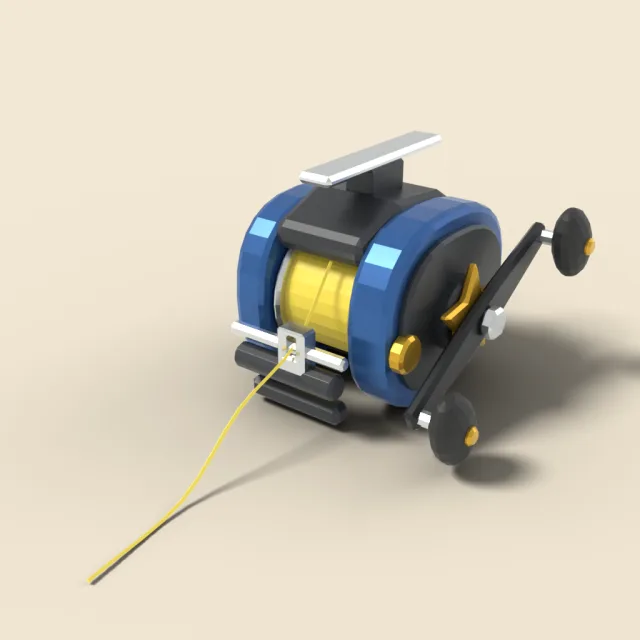 Baitcasting reel close-up