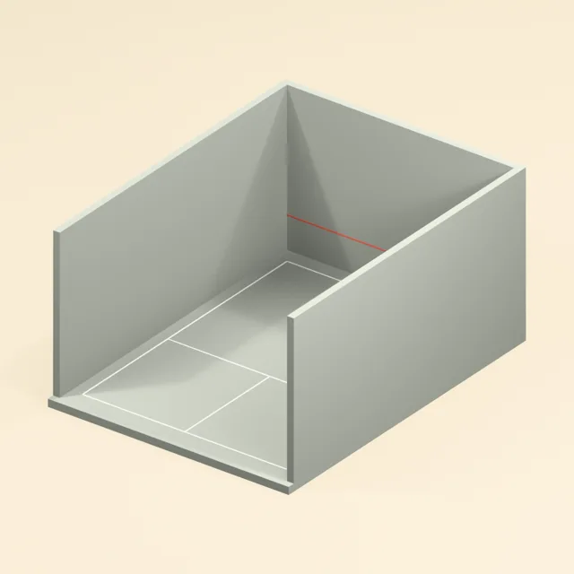three_wall_handball_court_open_front_court_service_lines_and_rebound_wall