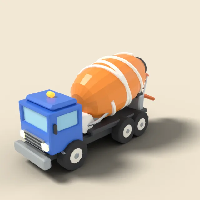 Toy cement mixer truck