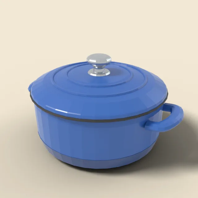 Enameled dutch oven