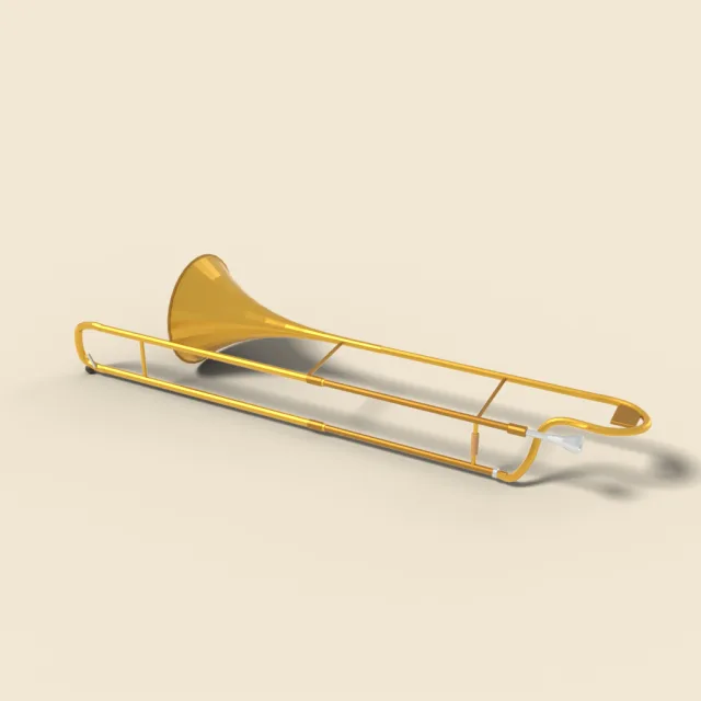 Tenor slide trombone in brass