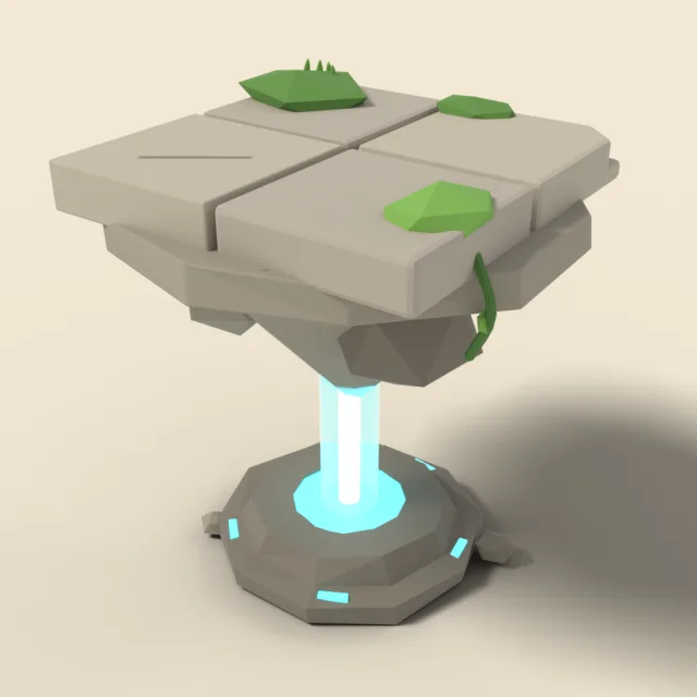 Floating stone platform