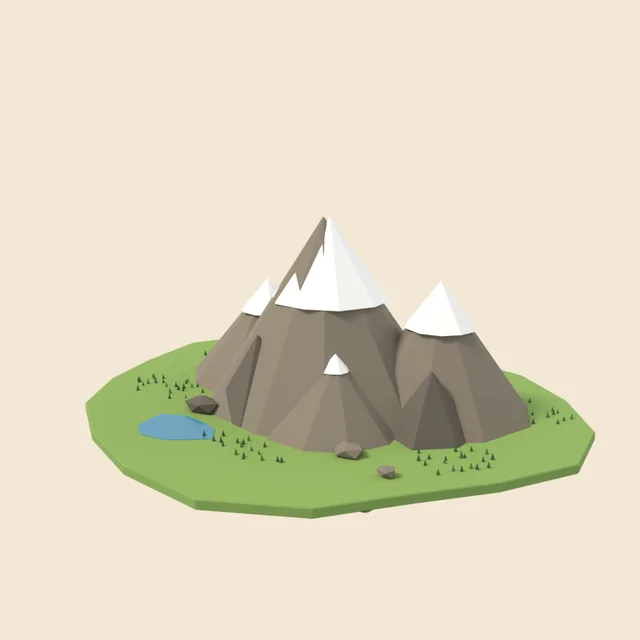 Snow-capped mountain peak