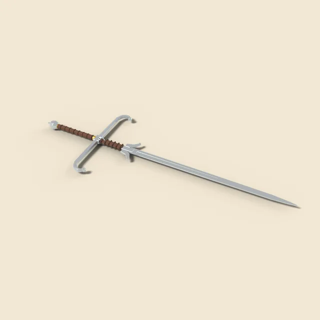 German zweihander with parrying hooks