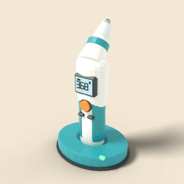 Digital ear thermometer