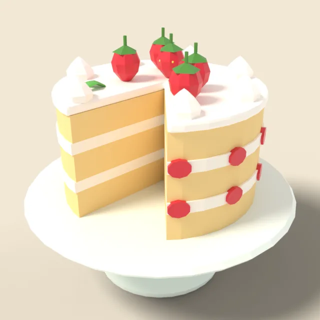 Strawberry layer cake