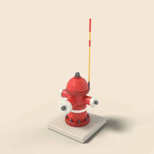Fire hydrant red