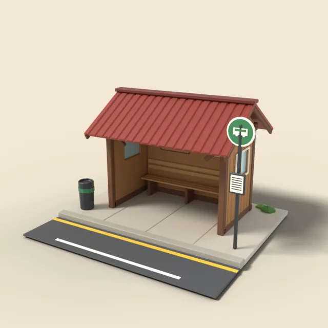 Bus stop shelter