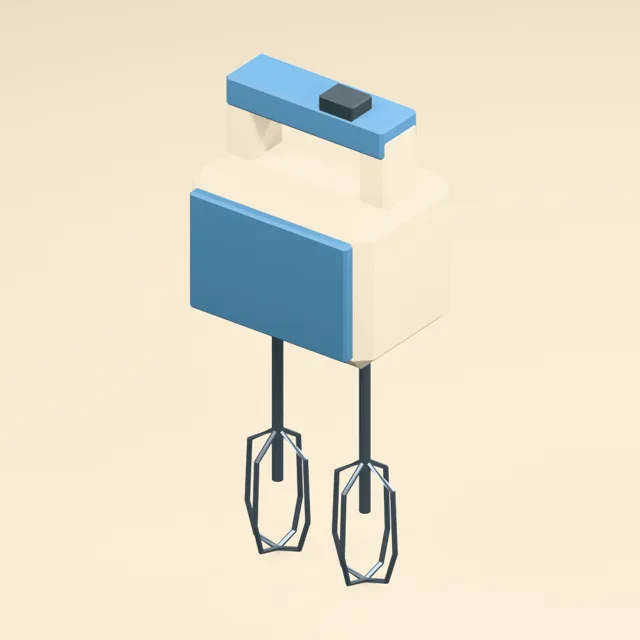 Twin-beater hand mixer