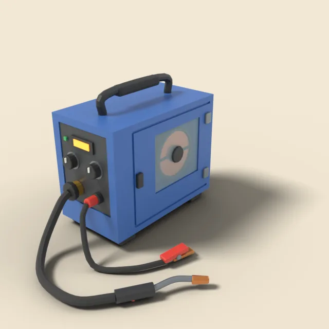 MIG welding machine with torch