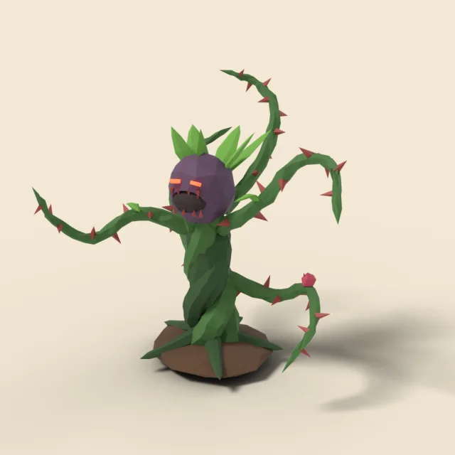 Thorny vine monster lashing