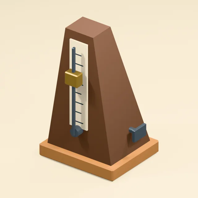 Pyramid mechanical metronome