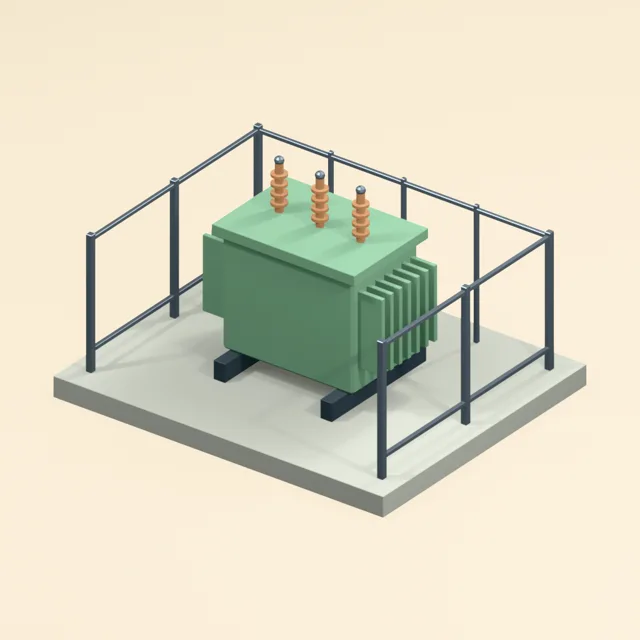 transformer_substation_finned_transformer_fenced_pad