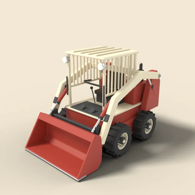 Vintage skid steer loader