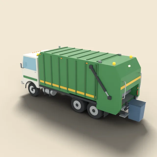 Garbage truck rear loader