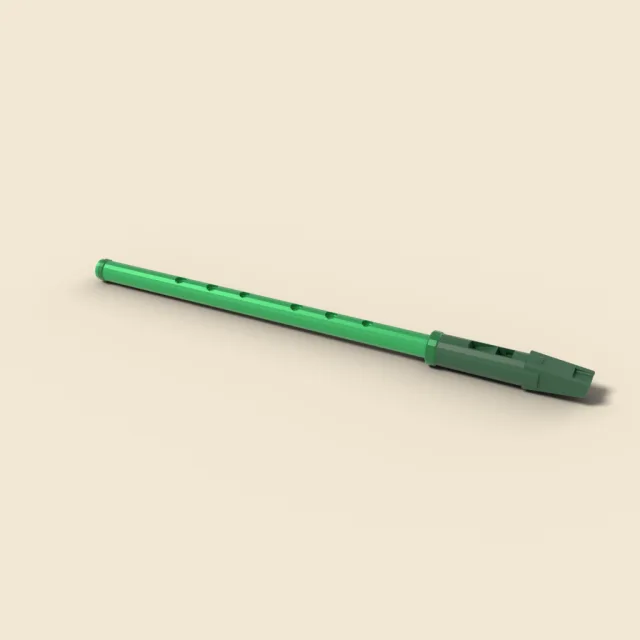 Tin whistle in green