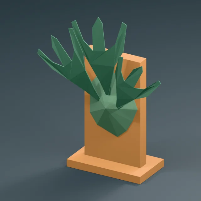 mounted_shield_antler_staghorn_fern