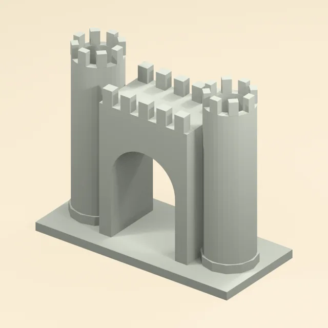 castle_gatehouse_open_arch_twin_battlement_towers