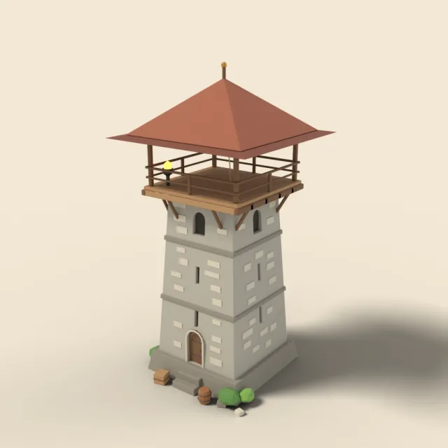 Stone watchtower