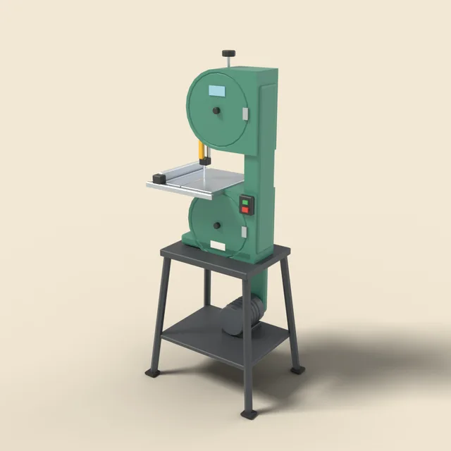 Band saw on stand