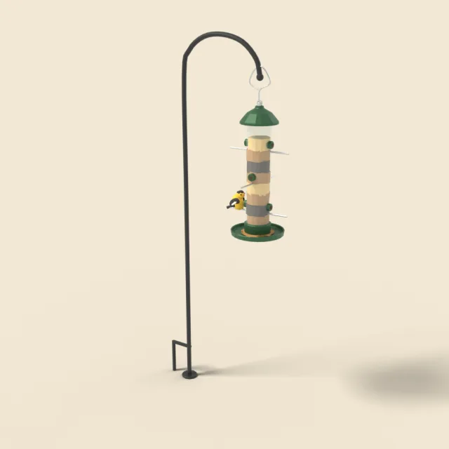 Tube seed feeder with perches
