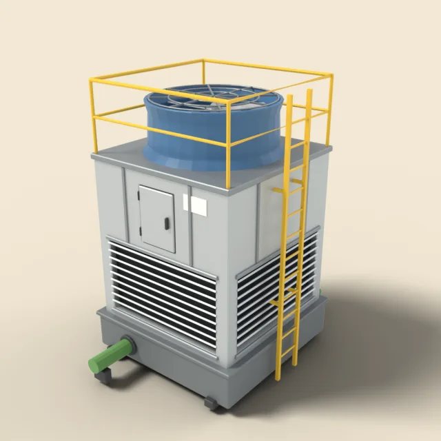 Compact cooling tower