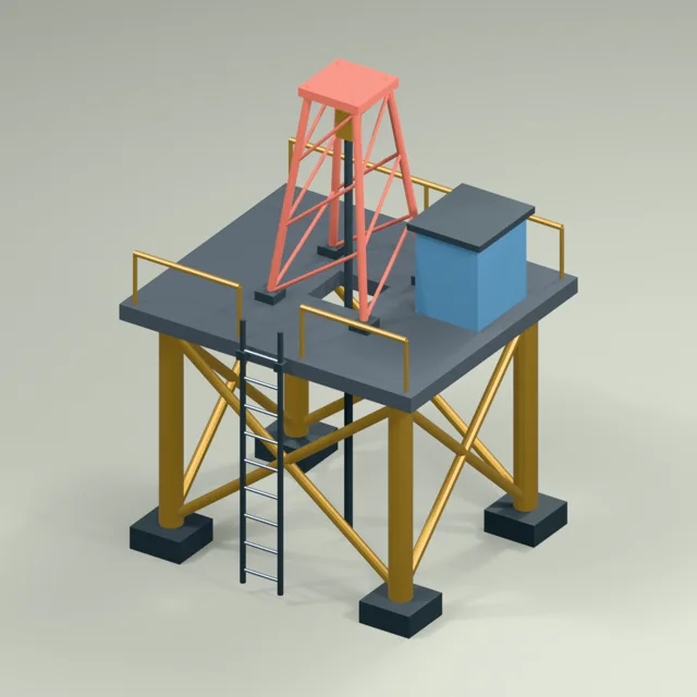 open_moonpool_jacket_drilling_platform