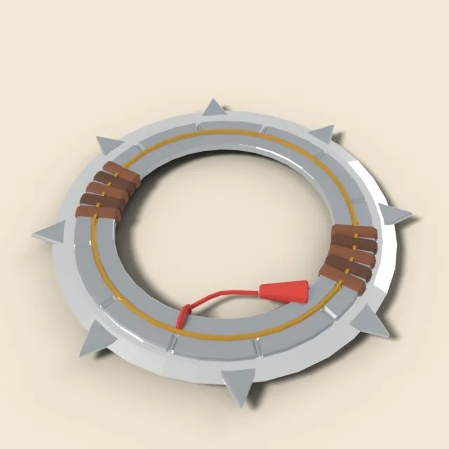 Chakram throwing ring