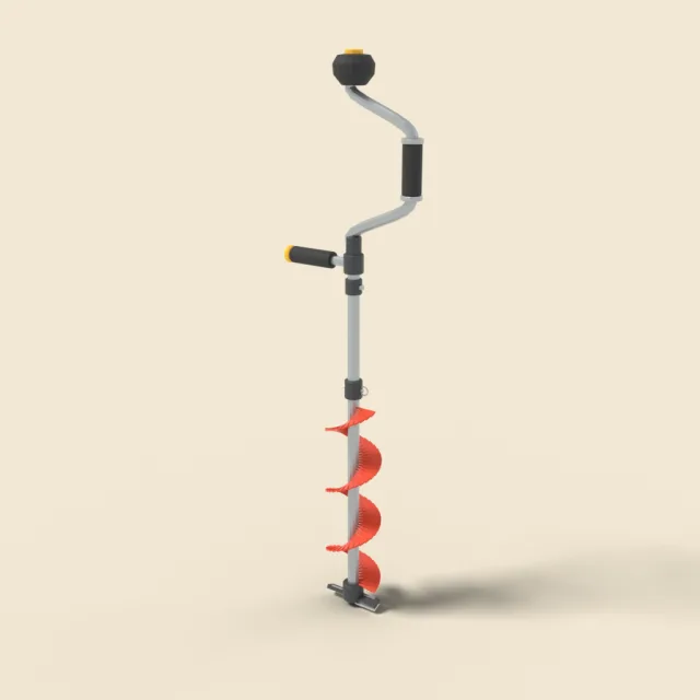Ice fishing auger