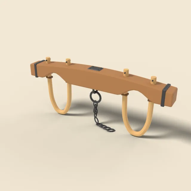 Ox yoke wooden