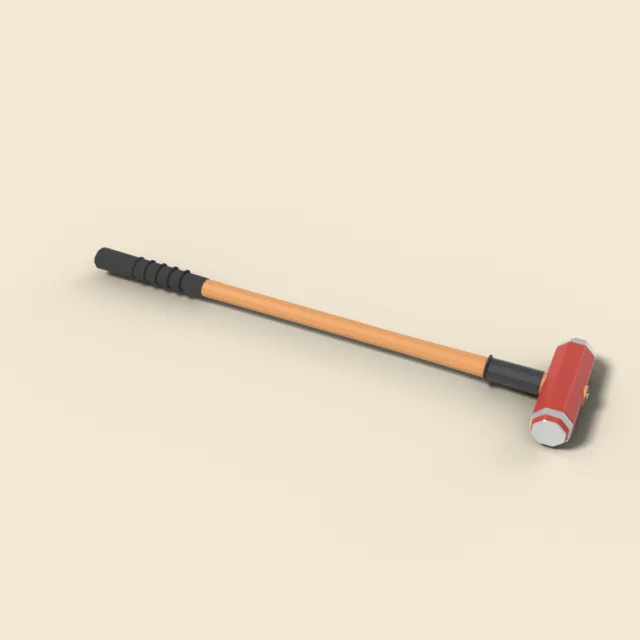 Sledgehammer with long handle