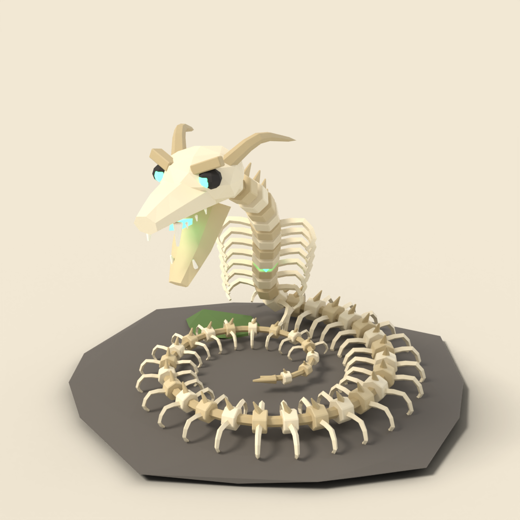 Bone serpent coiling