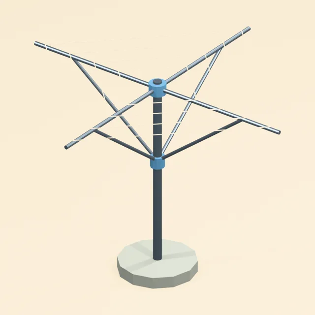 rotary_clothesline_four_spoke_tension_line_tree