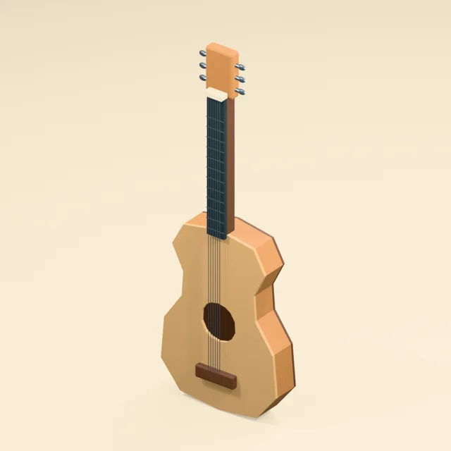 Six String Acoustic Guitar