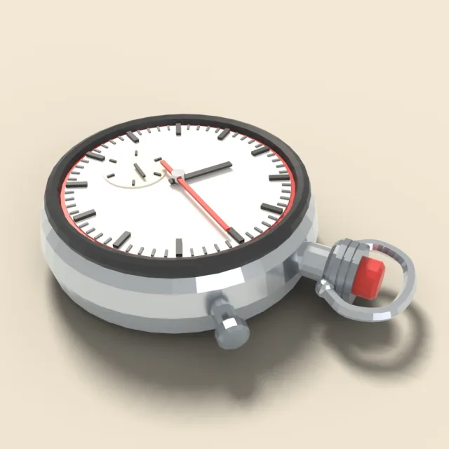 Stopwatch with button