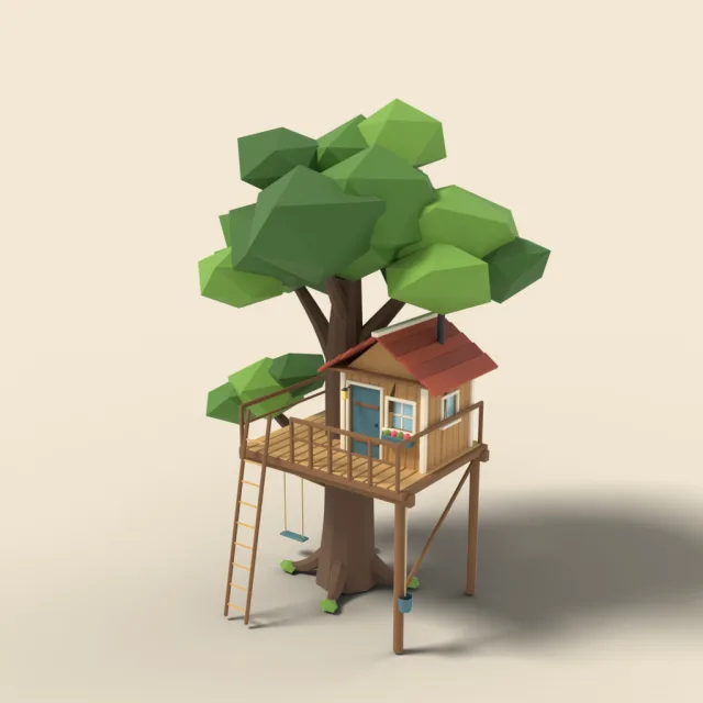 Treehouse in old oak