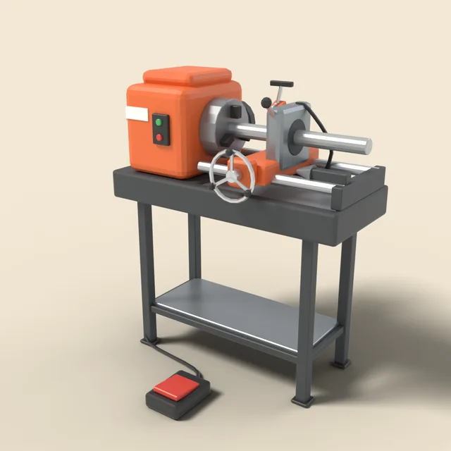 Pipe threading machine