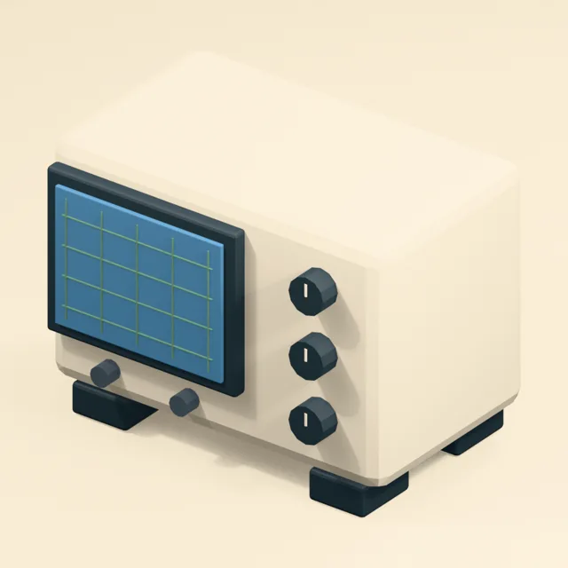 Four-foot bench oscilloscope