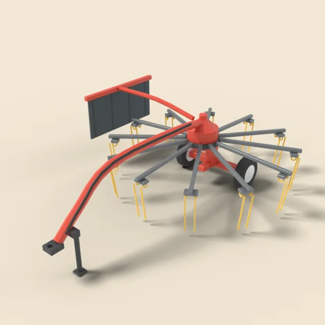 Rotary hay rake