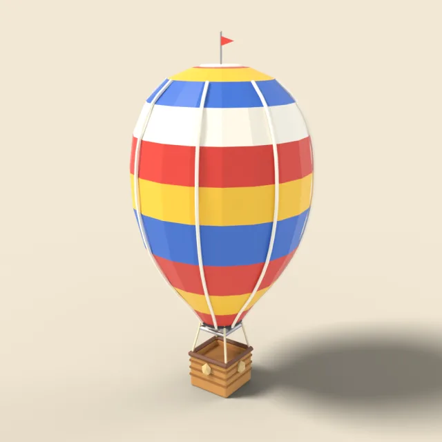Toy hot air balloon