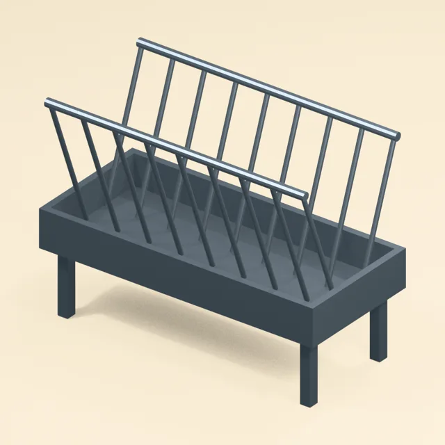 livestock_hay_feeder_v_rack